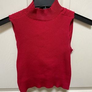 Small crop tank top, cross back